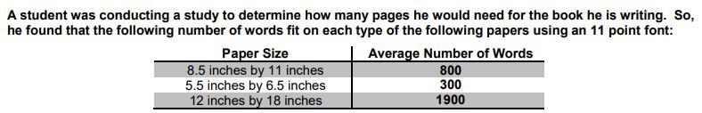 The student looks up the word count on his favorite book, if the book has pages that-example-1