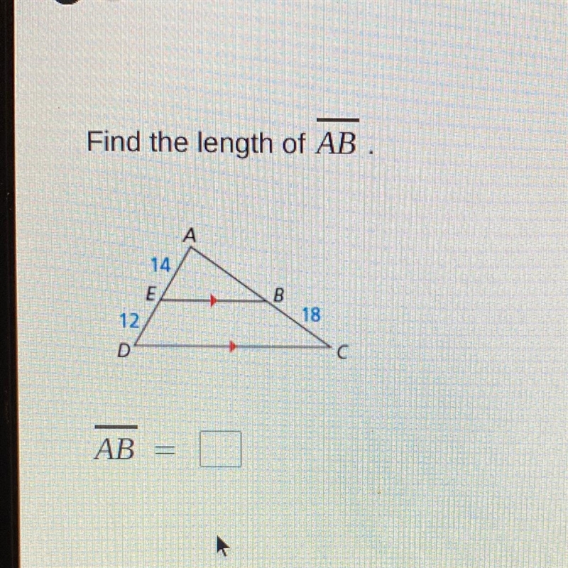 Find the length of AB.-example-1