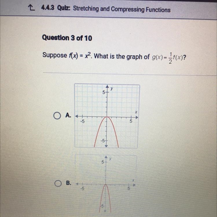 Suppose fx) = x? What is the graph of g(x)= x(x)?-example-1