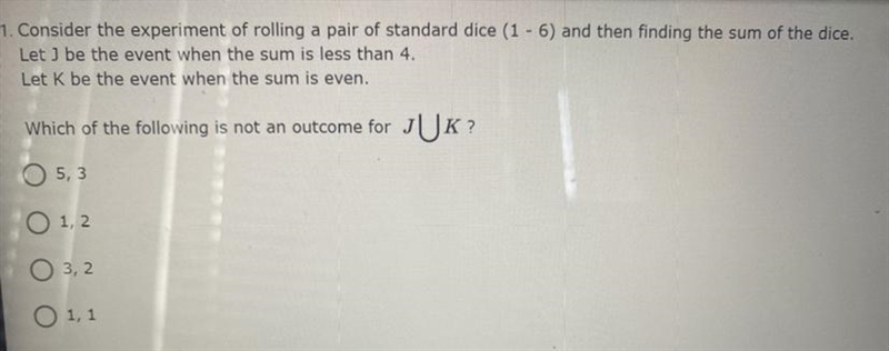 Which of the following is not an outcome for JUK ?-example-1