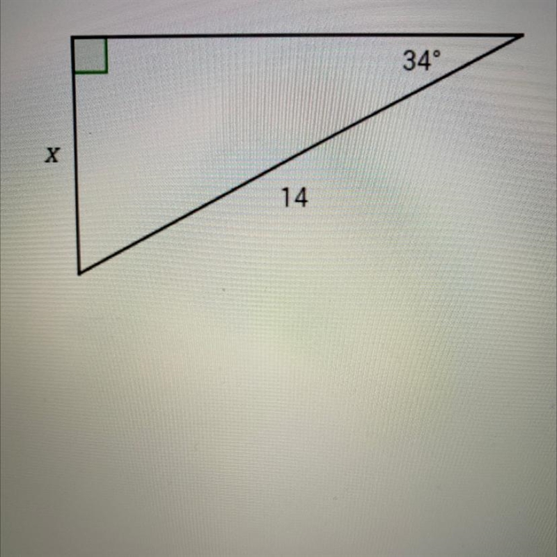 (20 points.) Find the length of the side marked with the variable 'x'.-example-1