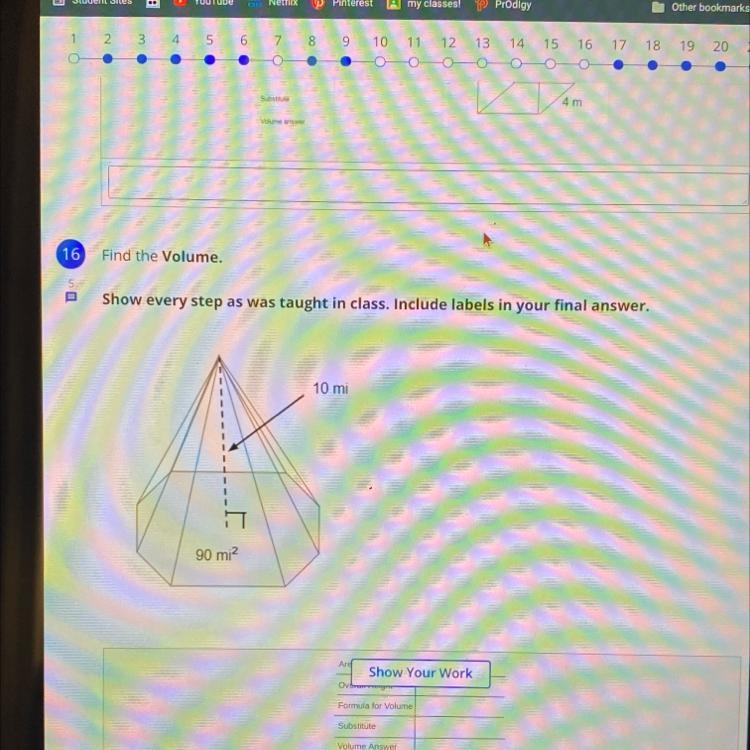 Find the volume of the shape.-example-1