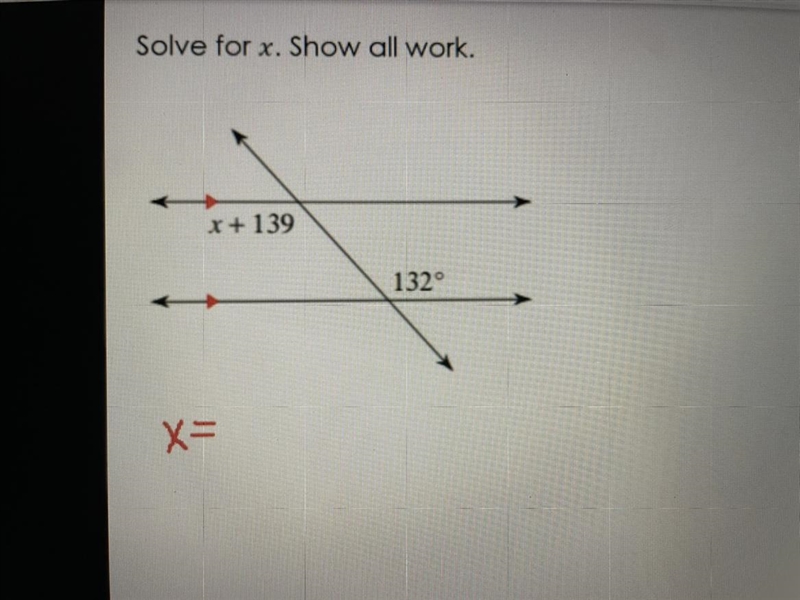 What would x be in the image above?-example-1