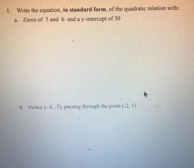 Someone pls help. Write the equation in standard form-example-1