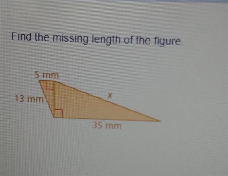 Find the missing length of the figure​-example-1