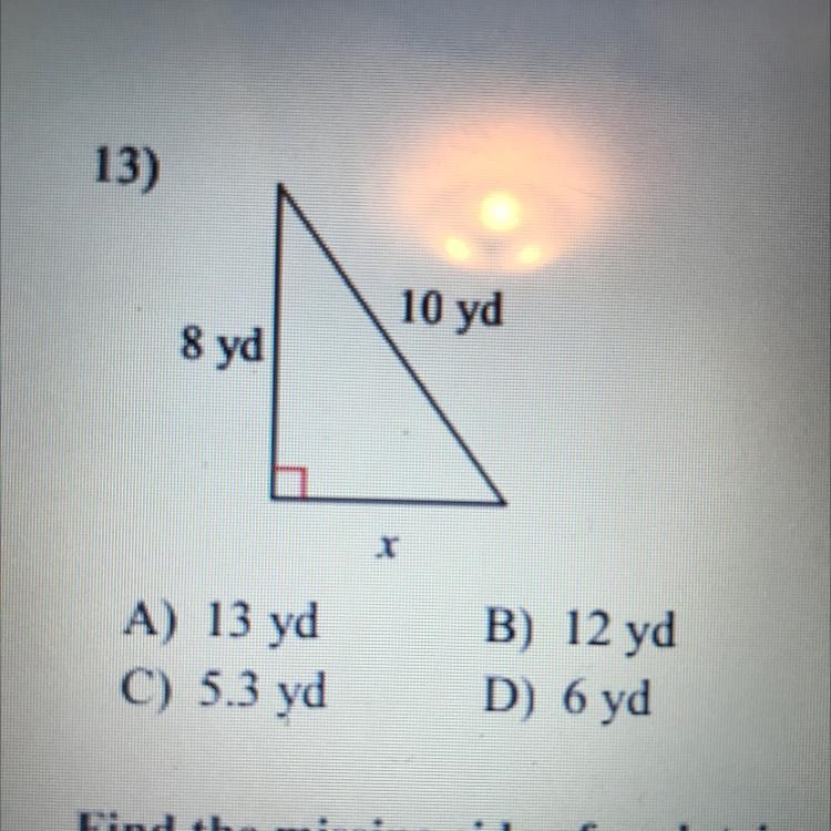 13 similarity and pythagorean theorem-example-1