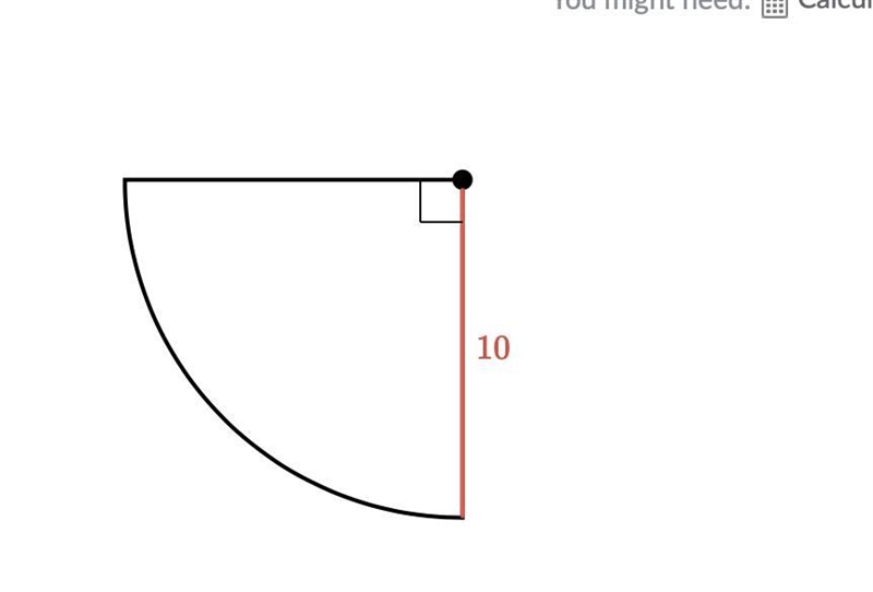 Find the area of the semicircle. 10-example-1