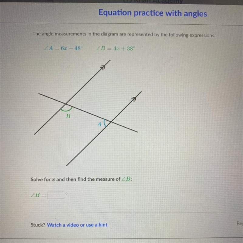 The angle measurements in the diagram are represented by the following expressions-example-1