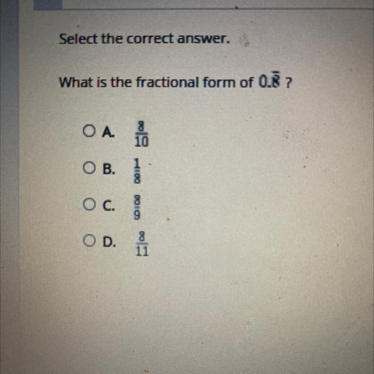 Please help 50 points What is the fractional form of-example-1