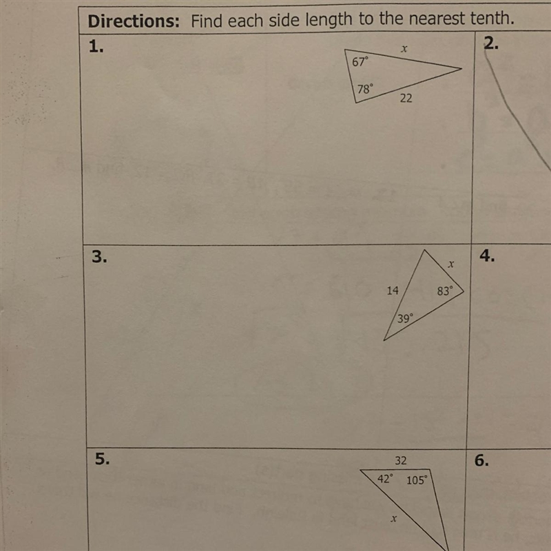 Directions: Find each side length to the nearest tenth Please help:(-example-1