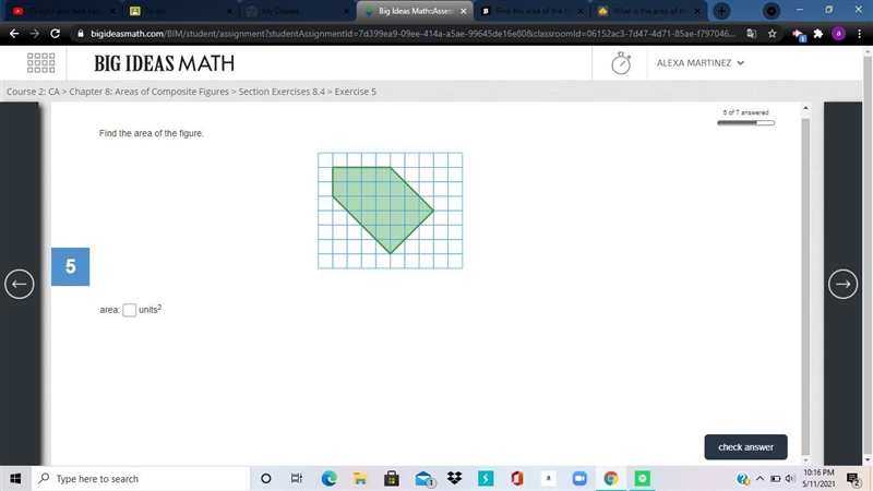 Find the area of the figure.-example-1