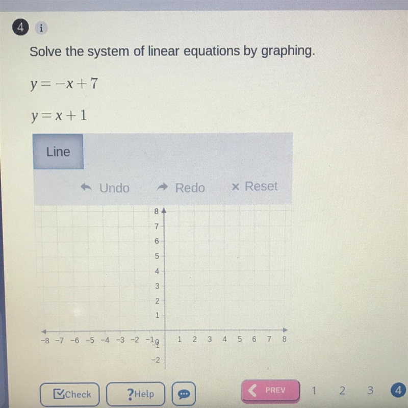 PLEASE HELP ME ASAP THANK YOU !! Solve the system of linear equations by graphing-example-1