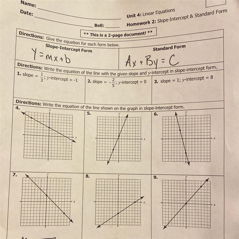 20 points for someone who can say answers for 1-9.. or send their work from this sheet-example-1