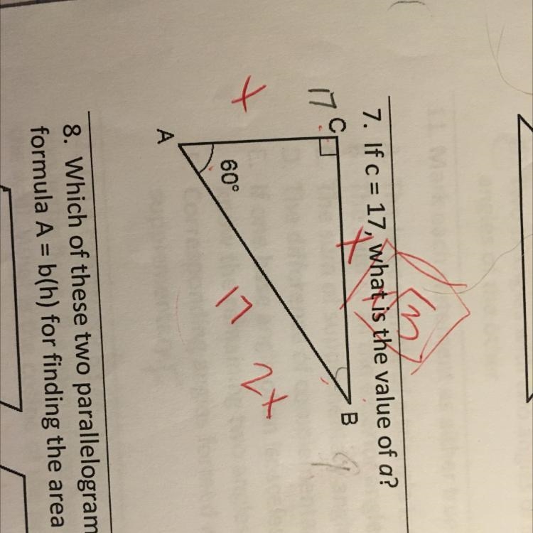 If c= what is the value of a?-example-1