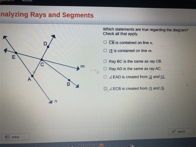 Which statement are true regarding the diagram?-example-1