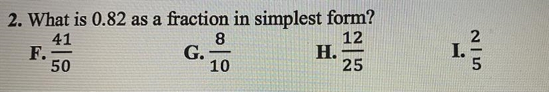 What is 0.82 as a fraction in simplest form? (I also need the work if not its ok!)-example-1