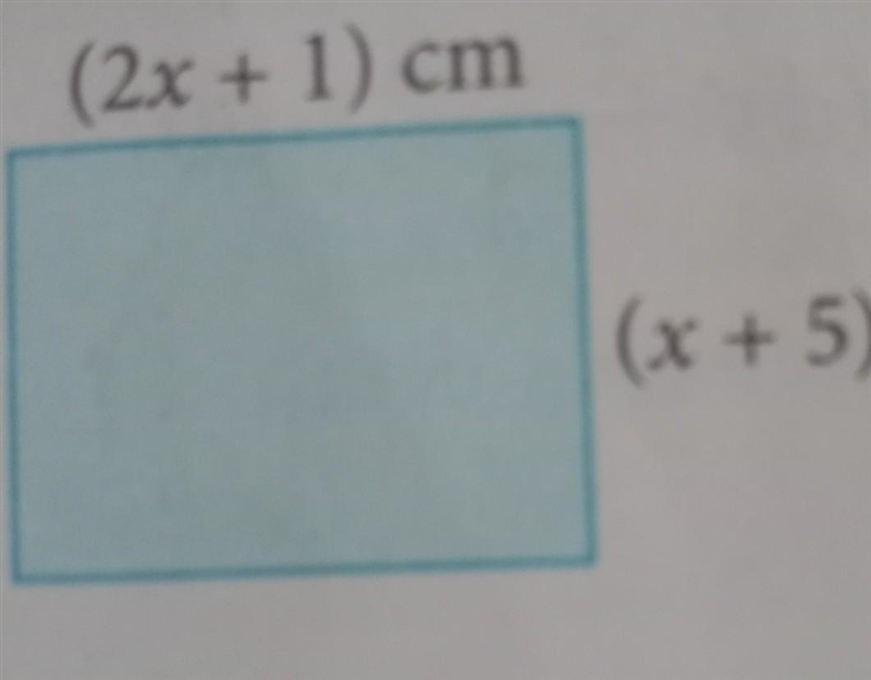 The diagram shows a rectangle. If the perimeter of the rectangle is 66 cm, what is-example-1