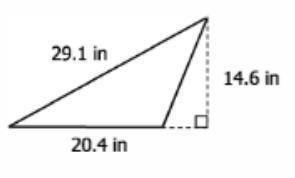 Geometry Find the area of the Triangle-example-1