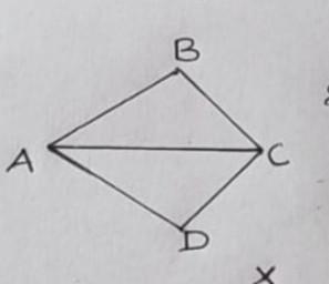 In the figure AB = AD, BC = CD prove that ∠ABC = ∠ADC​-example-1