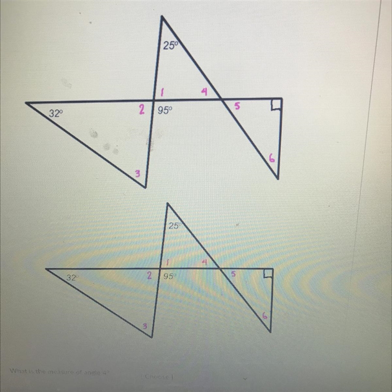 Will give brainless if solved 1. what is the measure of angle 4 ? 2. What is the measure-example-1