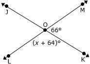 If ∠MOK and ∠JOM are supplementary angles, then what is the value of x and m∠LOK? A-example-1