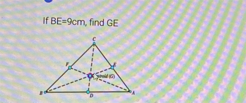 If BE=9cm, find GE What is the answer-example-1