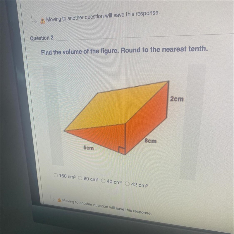 Find the volume of the figure. Round to the nearest tenth.-example-1