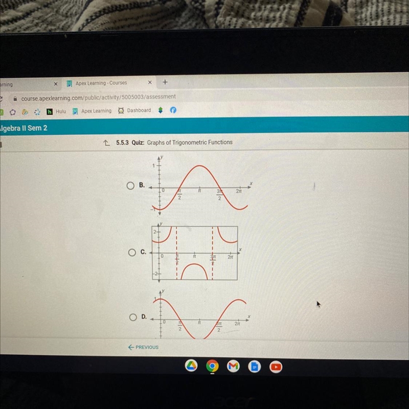 Which graph shows an odd function?-example-1