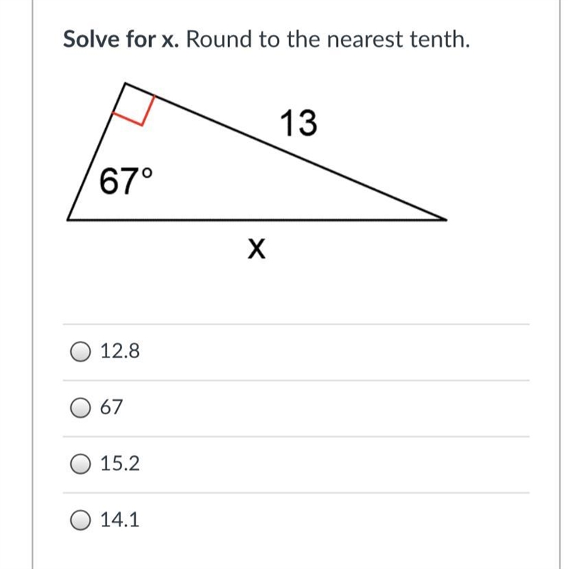 Solve for x. Round to the nearest tenth.-example-1