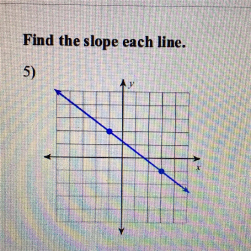 Find the slope each line. 5)-example-1