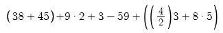 Solve the equation using Order of Operations. (It's in the picture) A) 87 B) 101 C-example-1