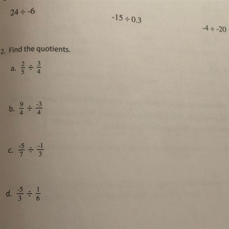 I need help finding the quotients-example-1