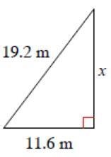 Find the missing side of the triangle. Round your answers to the nearest tenth if-example-1