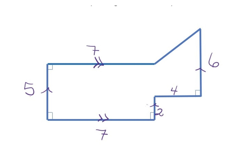 PLEASE HELP! Please find the area of the composite figure. Number only please. Thank-example-1