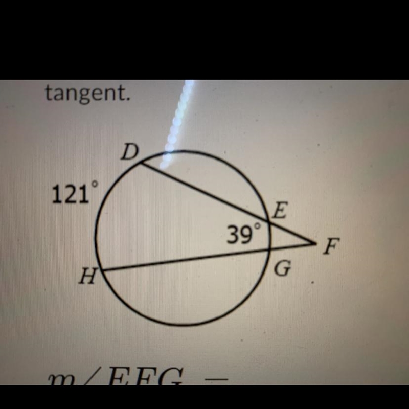 Find each value or measure. Assume that segments that appear to be tangent are tangent-example-1