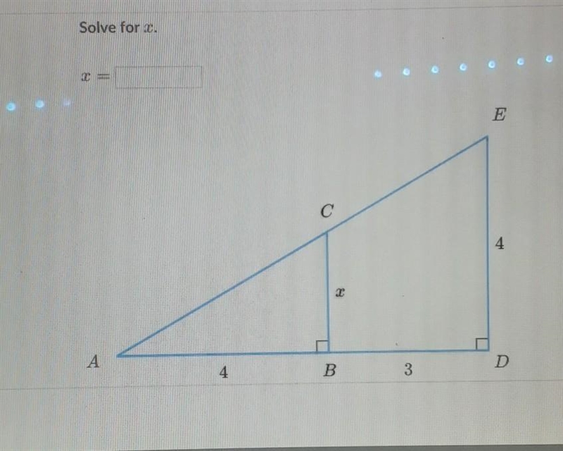 SOLVE FOR X PLEASEE HELP​-example-1