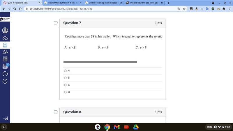 Its eitheir a or c b and d dont check out what is it image down below-example-1