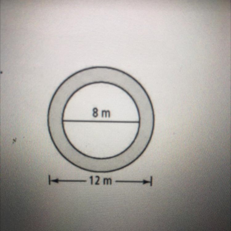 Find the area of each shaded region. Round the answer to the nearest tenth.-example-1