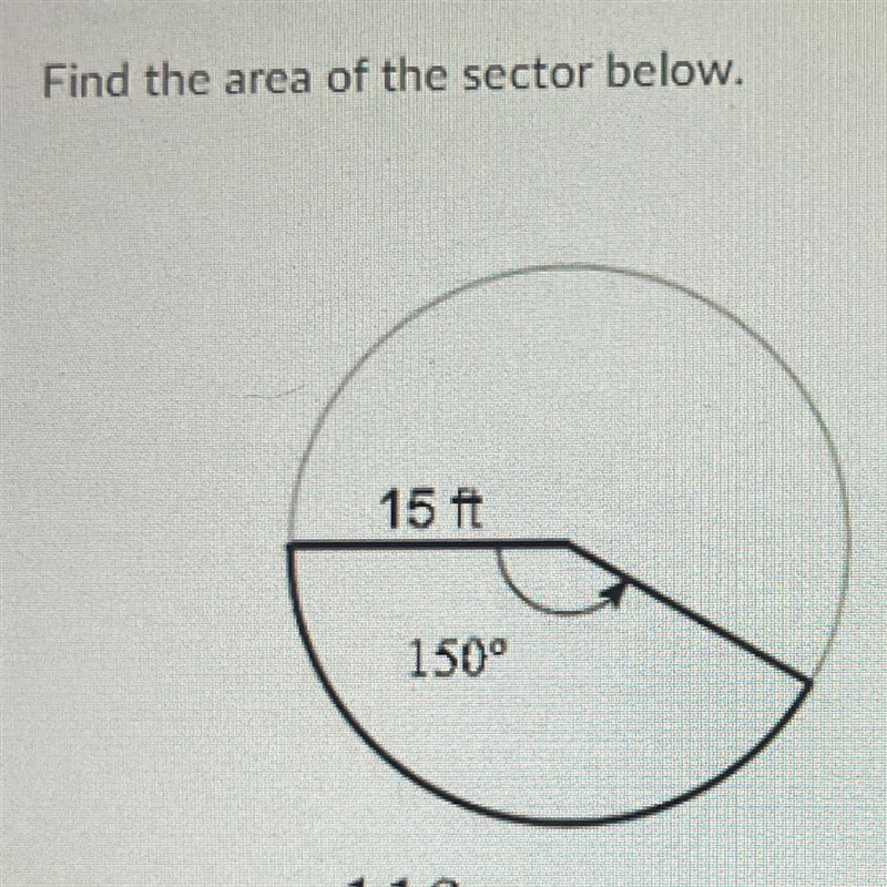 Find the area of the sector-example-1