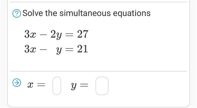 Solve the simultaneous equations-example-1