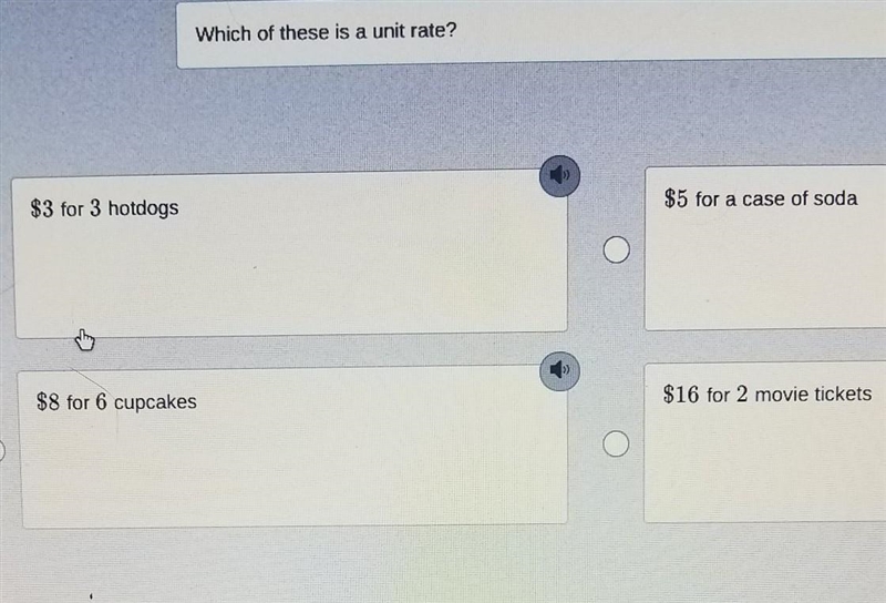 Which of these is a unit rate?​-example-1