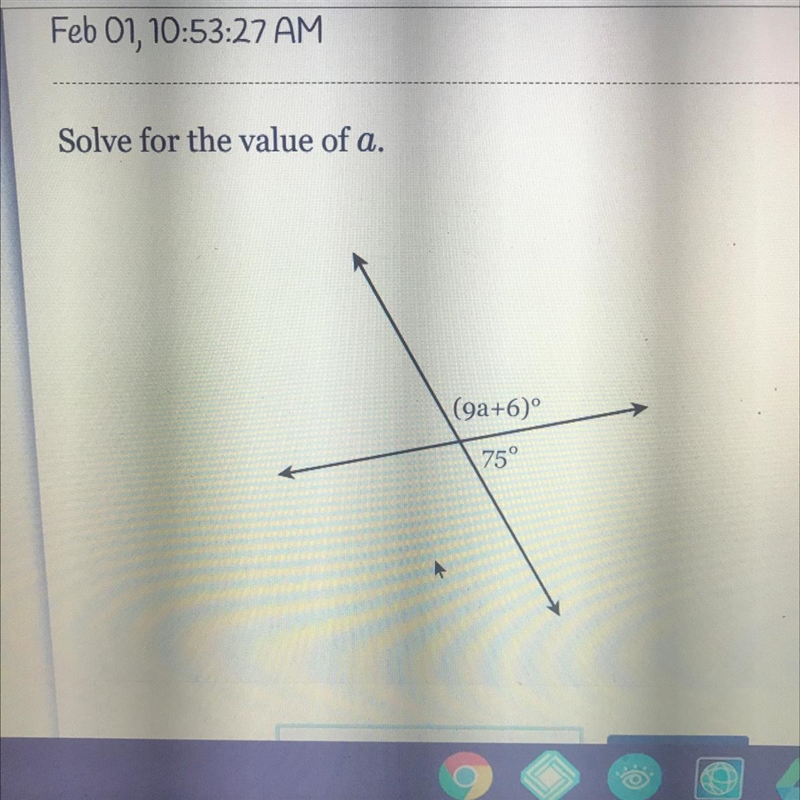 Solve for the value of a.-example-1