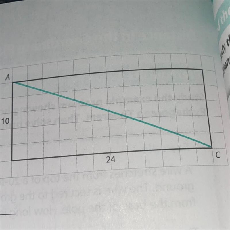 Find the length of diagonal AC in the rectangle at the right show you’re work plss-example-1