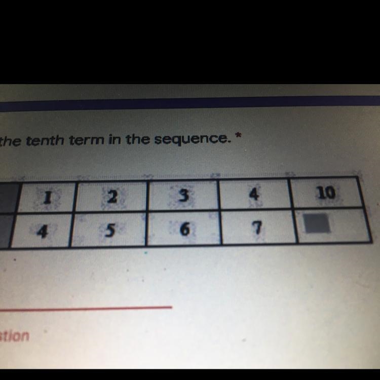 Find the value of the tenth term in the sequence.-example-1