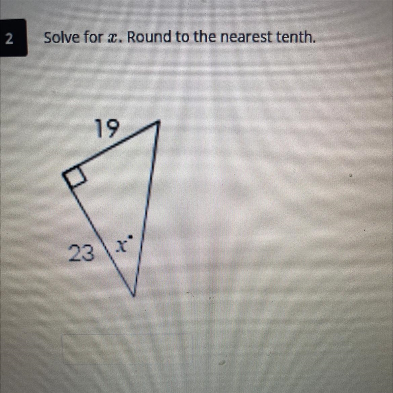 Solve for x. round to the nearest tenth. please help!!-example-1