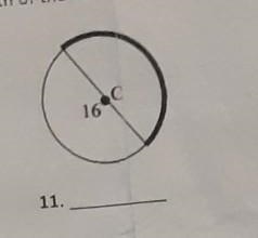 Find the length of the darkened arc. ​-example-1