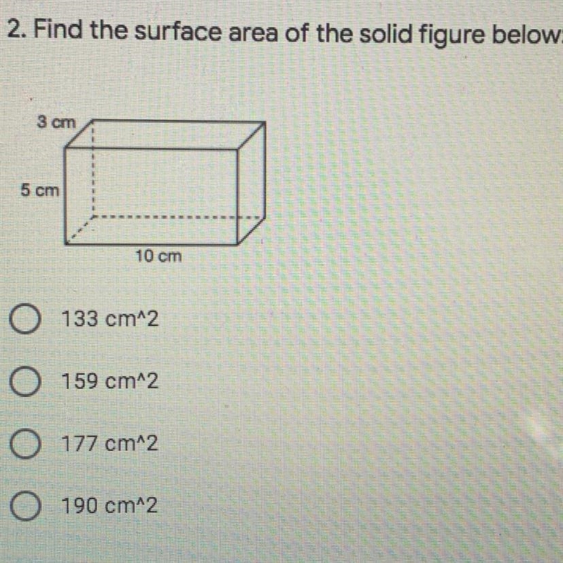 Find the surface area of the solid figure below:-example-1