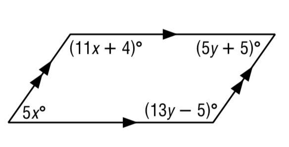 Find the value of x and y.-example-1