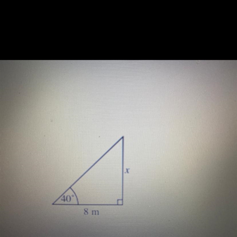 Find the length of the side that is marked by x HURRY PLEASEEEE-example-1