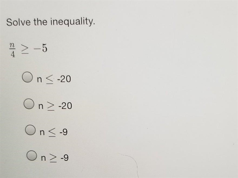 Solve the inequality. ​-example-1